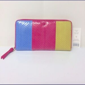 Tory Burch multi snake-zip continental wallet